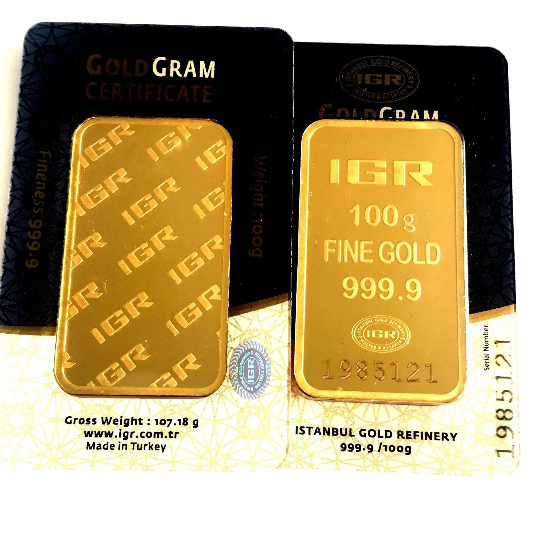 2 pcs 100 Gram (Total 200g) 99.99% (24K) Gold Bullion - Image 2 of 7