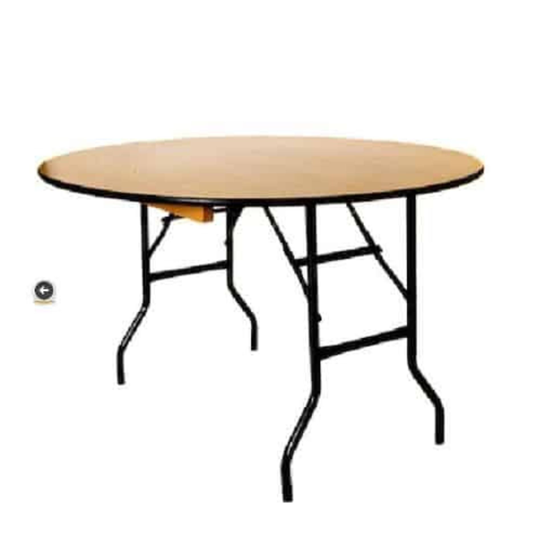 4 x 5ft Round Banqueting Table Contract Quality - Image 2 of 2