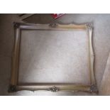 Gilt frame, floral corners, A/F 19 ½’ x 24’