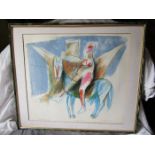 Contemporary, B Goeb, 93, colour lithograph, EA V/XII, signed numbered and titled in pencil.