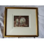 Miniature watercolour, unsigned, 3 ½’ x 4 ½’