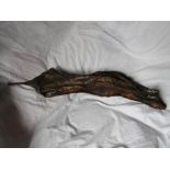 20th century copper metal sculpture of a pepper. Unsigned. 23’ length.