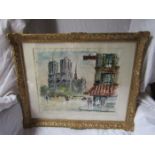 Robert Le Berger 1905-1972 watercolour signed lower left. 13’ x 15 ½’
