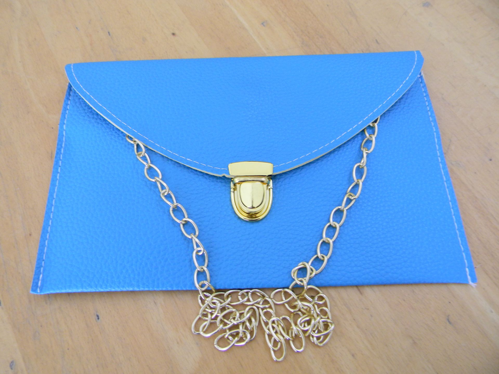 Turquoise ladies Chain bag shoulder evening clutch bag