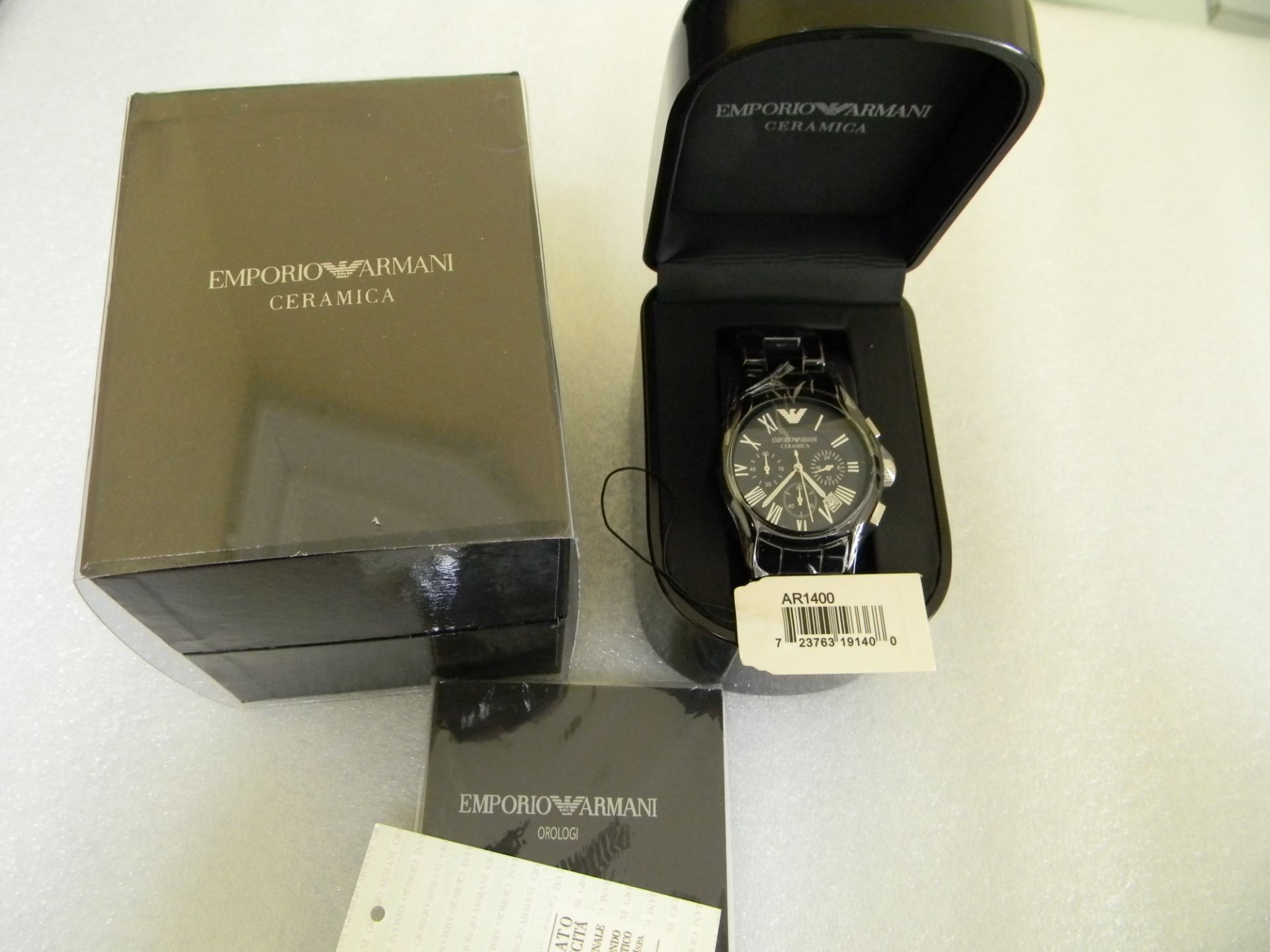 Emporio Armani Men's Cermica Chronograph AR1400