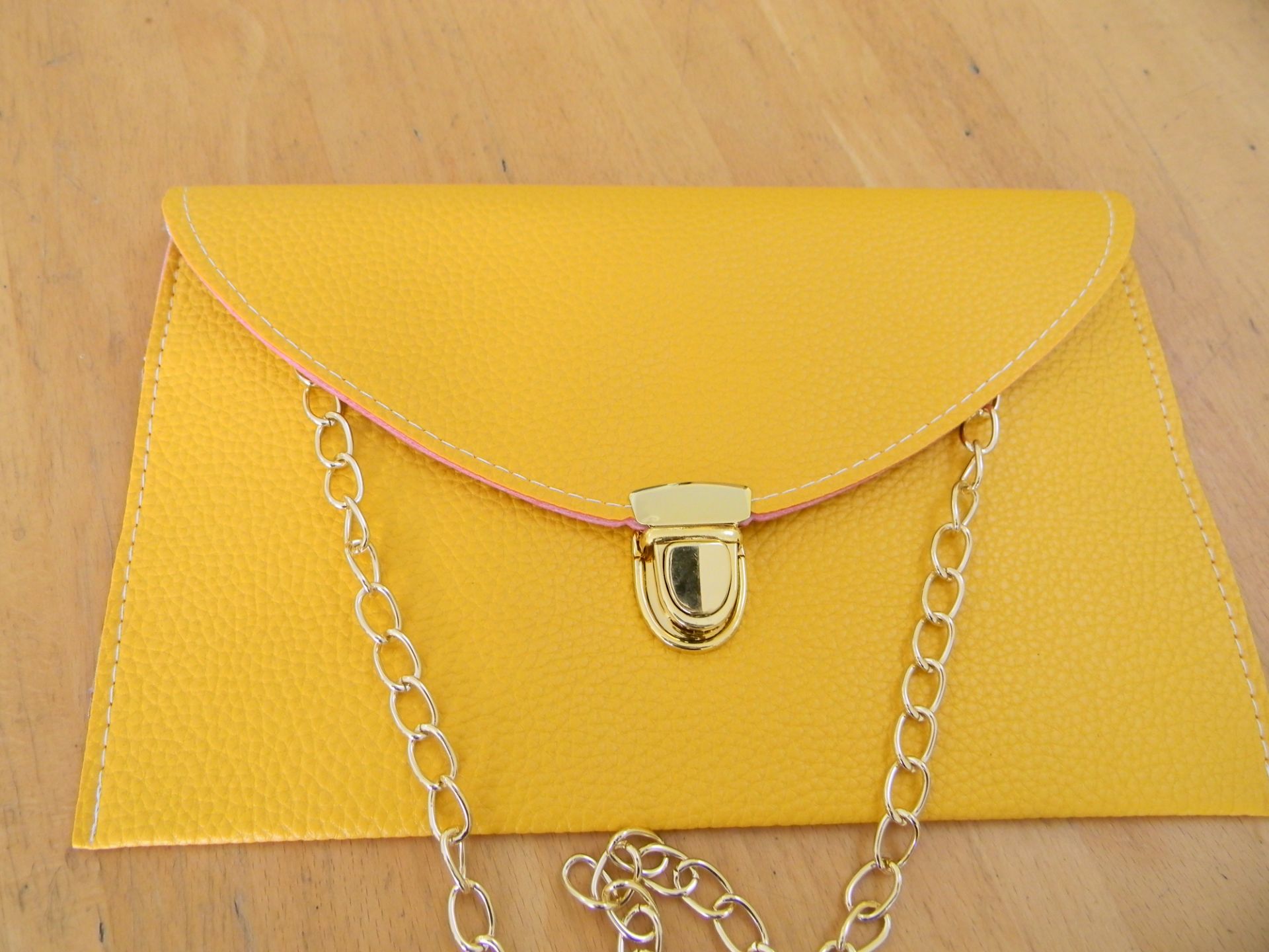 yellow ladies Chain bag shoulder evening clutch bag