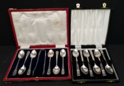 Vintage 2 x Cased Sets EPNS Tea Spoons