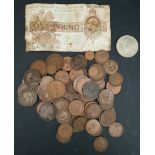 Collectable Coins George V Pound Note and British Coins