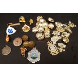 Vintage Parcel Items Includes Military Buttons Badges and Medals