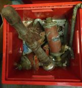 Vintage Box of Assorted Beer Pump Workings