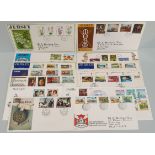 Parcel of 15 Collectable First Day Covers Jersey 1970's