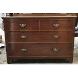 Antique Vintage Early 20th Century Hardwood set of Drawers 2 over 2