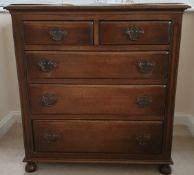 Vintage Retro Set of Hardwood Drawers Bevan Funnell Ltd Reprodux 2 over 3 Stands 32 inches Tall