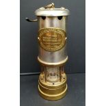 Vintage Miner Lamp British Coal Mining Company Wales Converted.