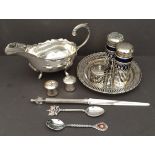 Vintage Sterling Silver Spoon and Assorted EPNS Items