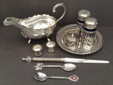 Vintage Sterling Silver Spoon and Assorted EPNS Items