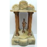 Antique Early 20th Century Marble Pavilion Model Indian Figure