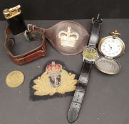 Vintage Parcel Military Items Lighter and Watches