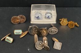 Vintage Silver Cufflinks by Eiler & Marloe of Denmark Plus Others