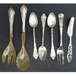 Vintage Danish Silver Cutlery By Cort Hannibal Copenhagen