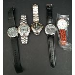 Parcel of 5 Modern Wrist Watches