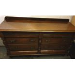 Antique Furniture Hardwood Victorian Sideboard Bank of 2 Sets of 3 Drawers