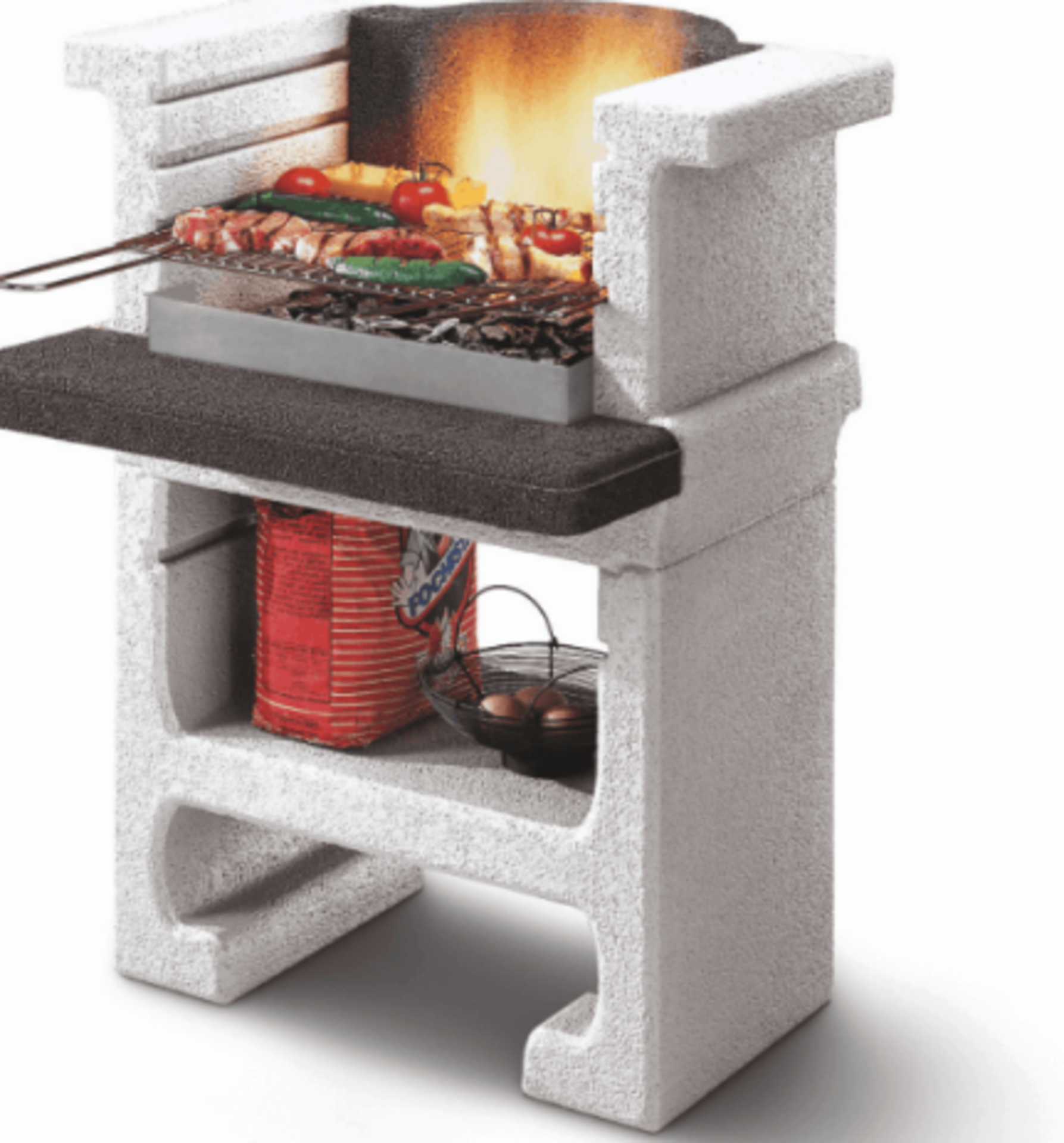 Bajkal Charcoal Barbecue Designed and Manufactured in Italy