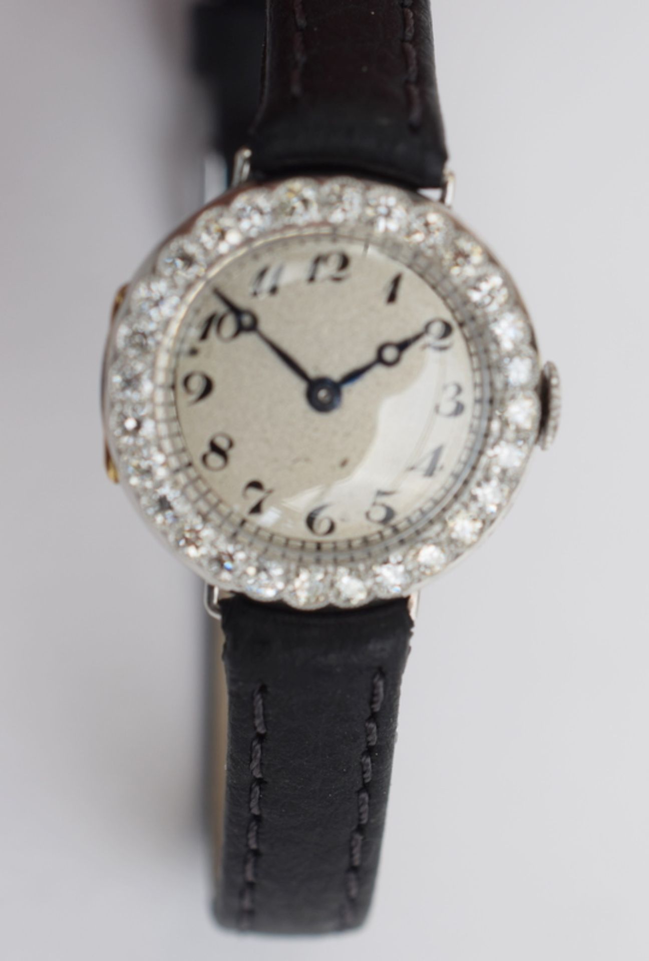 Ladies Swiss Diamond And Platinum Cocktail Watch c1930s With Vintage Box - Image 10 of 10