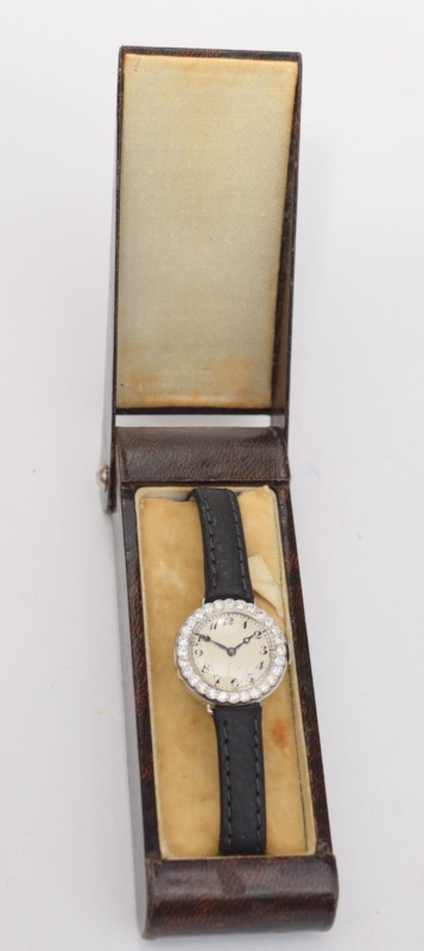 Ladies Swiss Diamond And Platinum Cocktail Watch c1930s With Vintage Box - Image 4 of 10