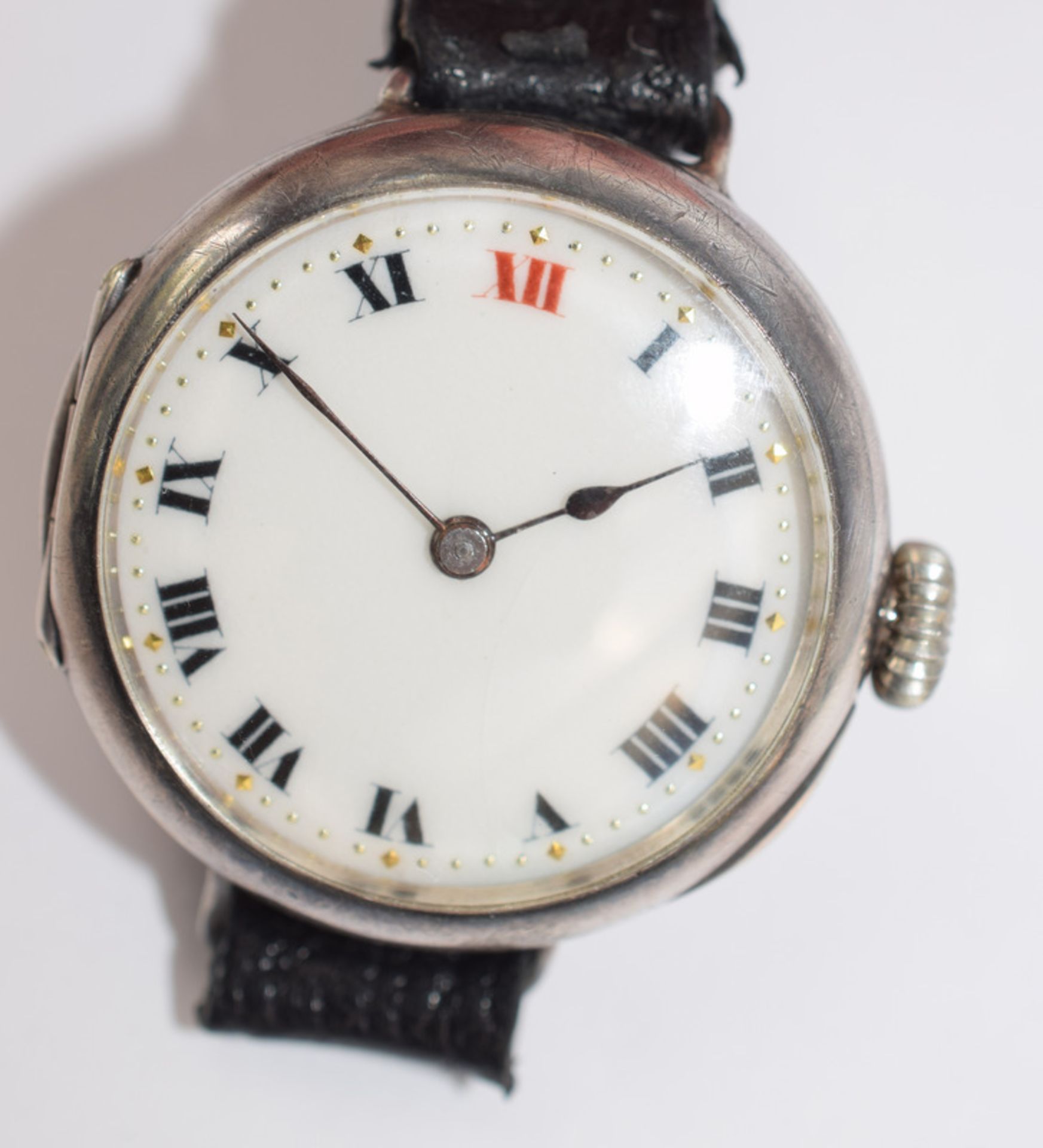 1916 Rolex Silver Trench Watch.