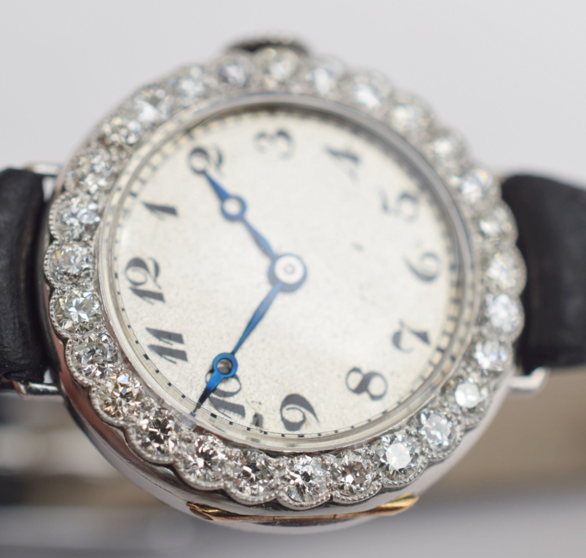 Ladies Swiss Diamond And Platinum Cocktail Watch c1930s With Vintage Box - Image 6 of 10