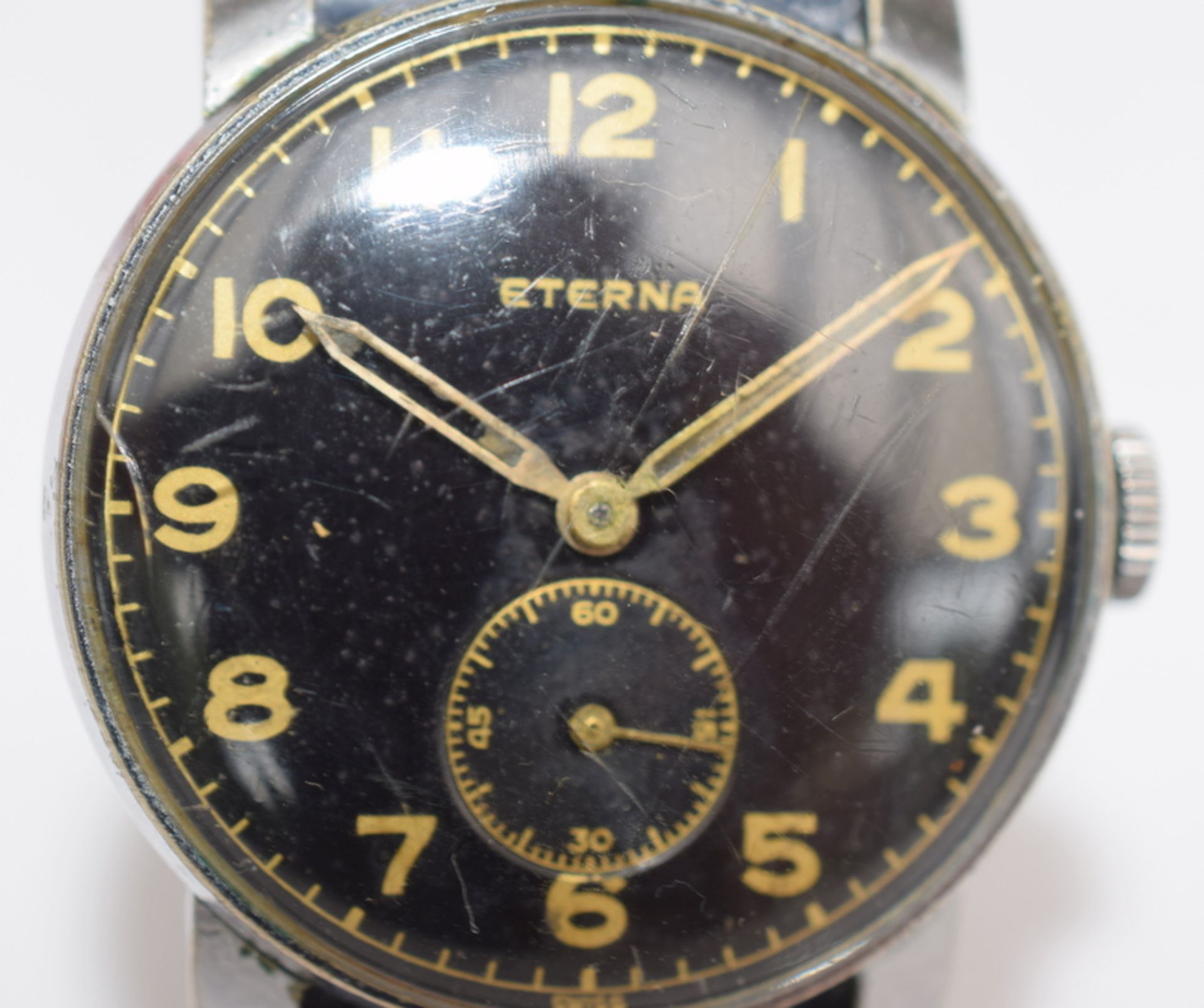 WW2 Era Eterna Dirty Dozen Style Wristwatch