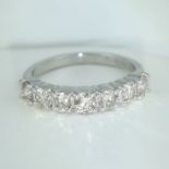 14 K/585 White Gold IGI Cert. 7 Solitaire Diamond Ring