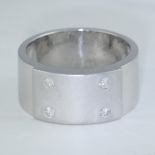 14 K / 585 White Gold Men's Diamond Ring