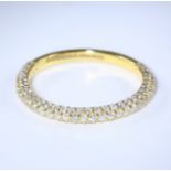 14 K / 585 Yellow Gold Diamond Band Ring