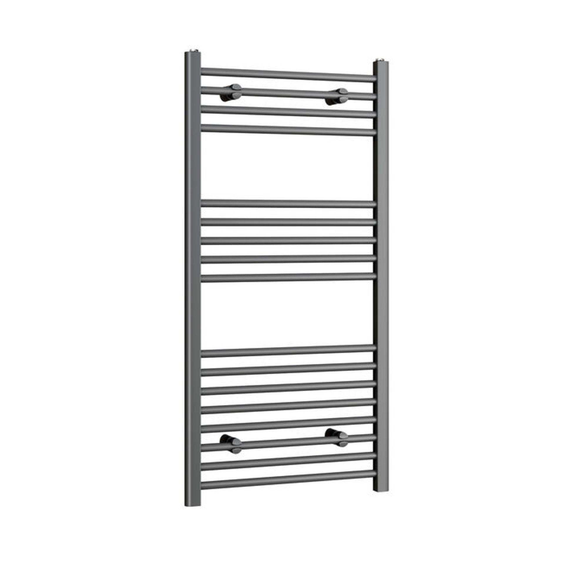(PP13) 1200x600mm - 20mm Tubes - Anthracite Heated Straight Rail Ladder Towel Radiator. RRP £2... - Image 3 of 3