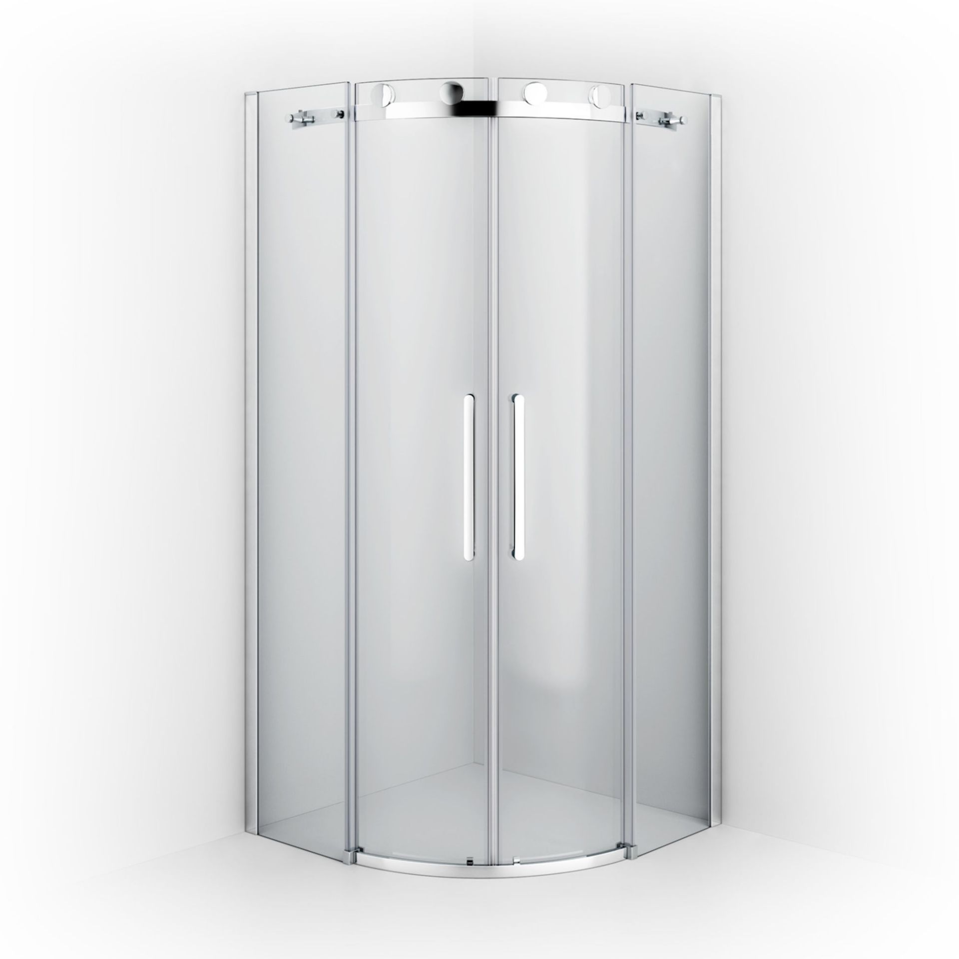 (PP44) 800x800mm - 8mm - Designer Frameless EasyClean Quadrant Shower Enclosure. RRP £499.99. ... - Image 5 of 5