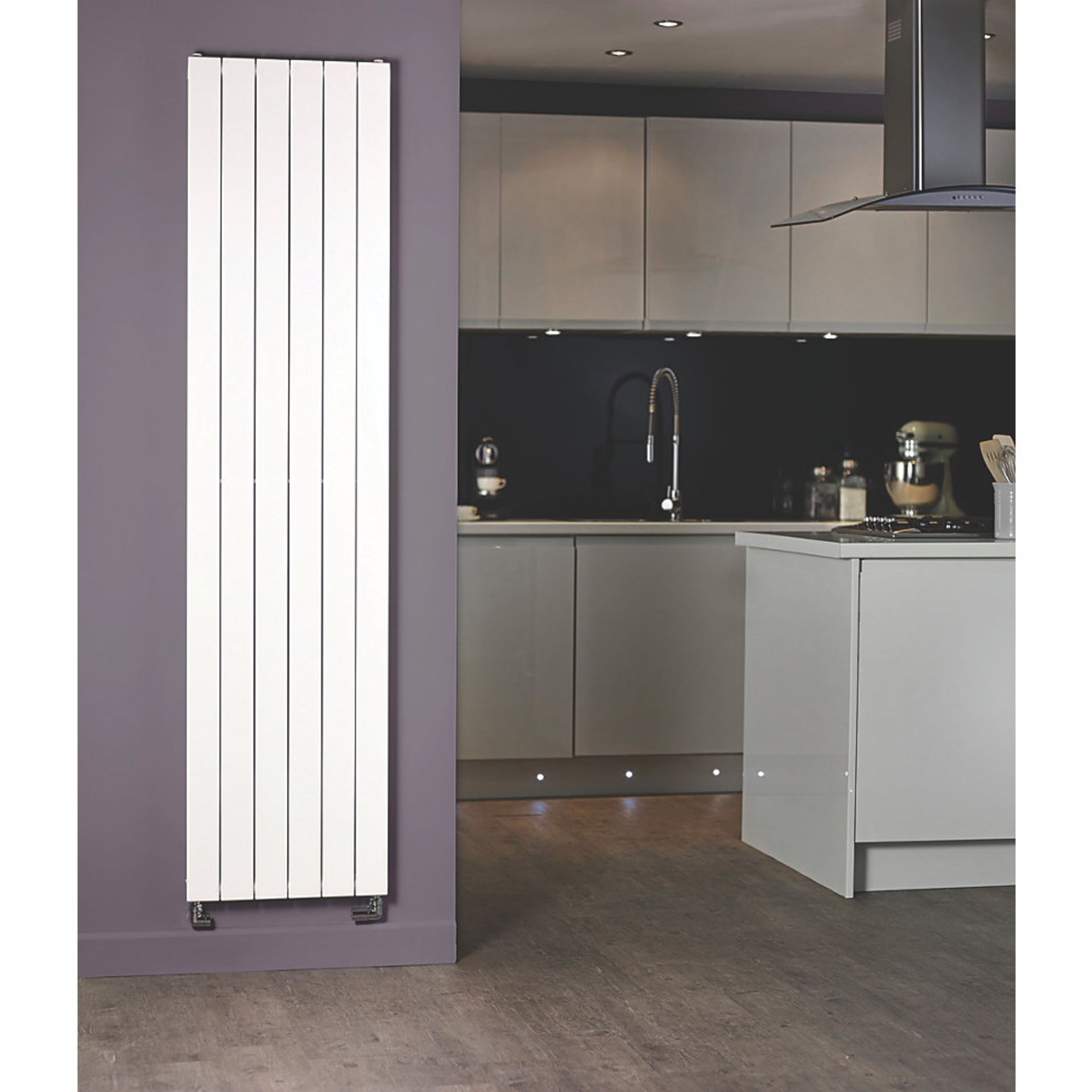 (MC134) 1800 X 433MM MORETTI MODENA DESIGNER RADIATOR WHITE. RRP £275.99. Stylish and versatile, the