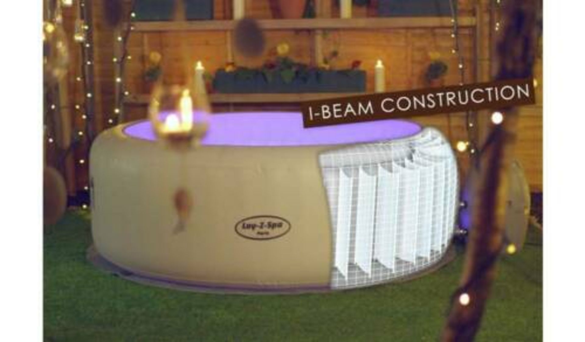 (PP2) Lay-Z-Spa Paris 6 Person LED Hot Tub Relax and unwind in the Lay-Z-Spa Paris AirJet. Feat... - Image 3 of 6