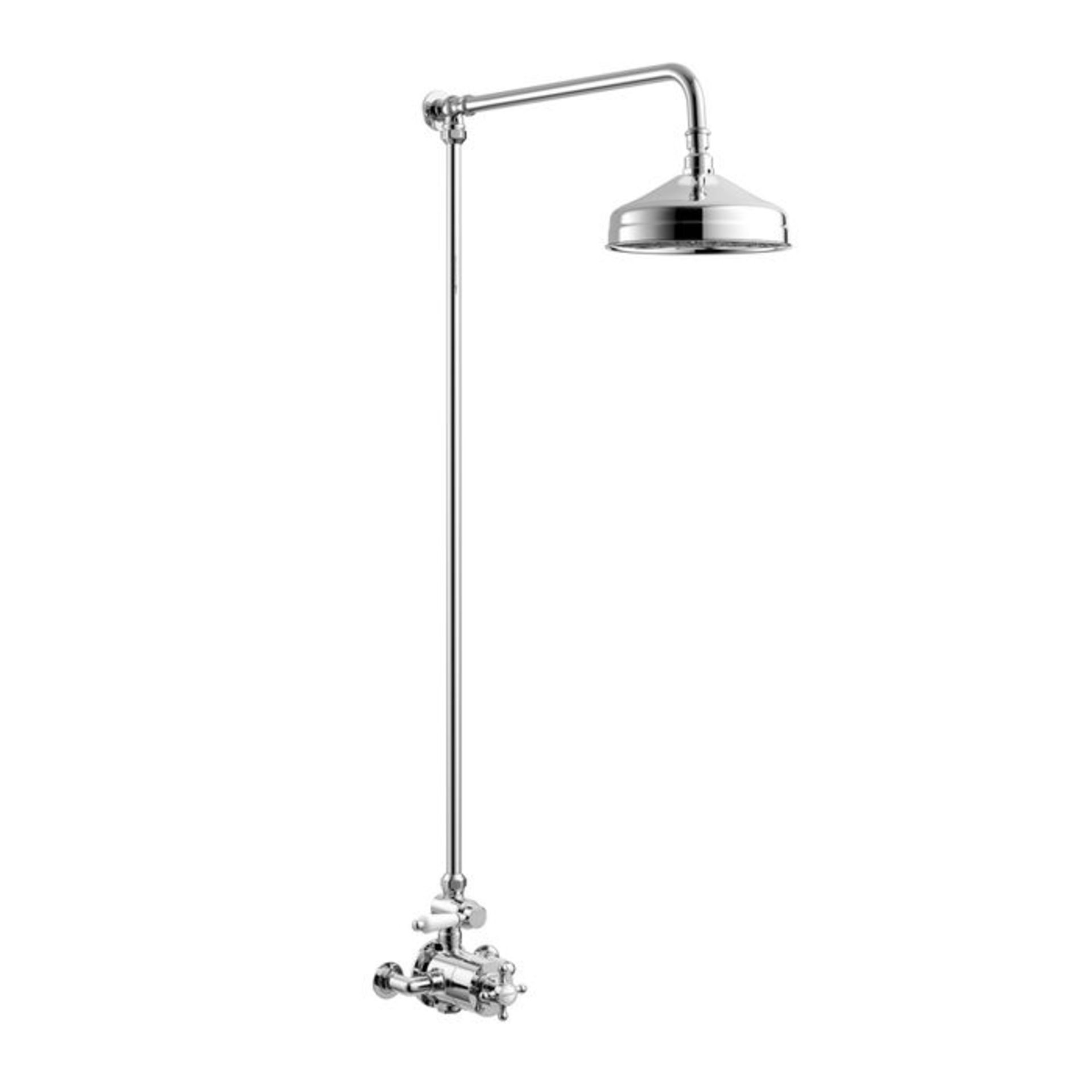 (PP68) Traditional Exposed Thermostatic Shower Kit & Medium Head. Traditional exposed valve co... - Image 2 of 3
