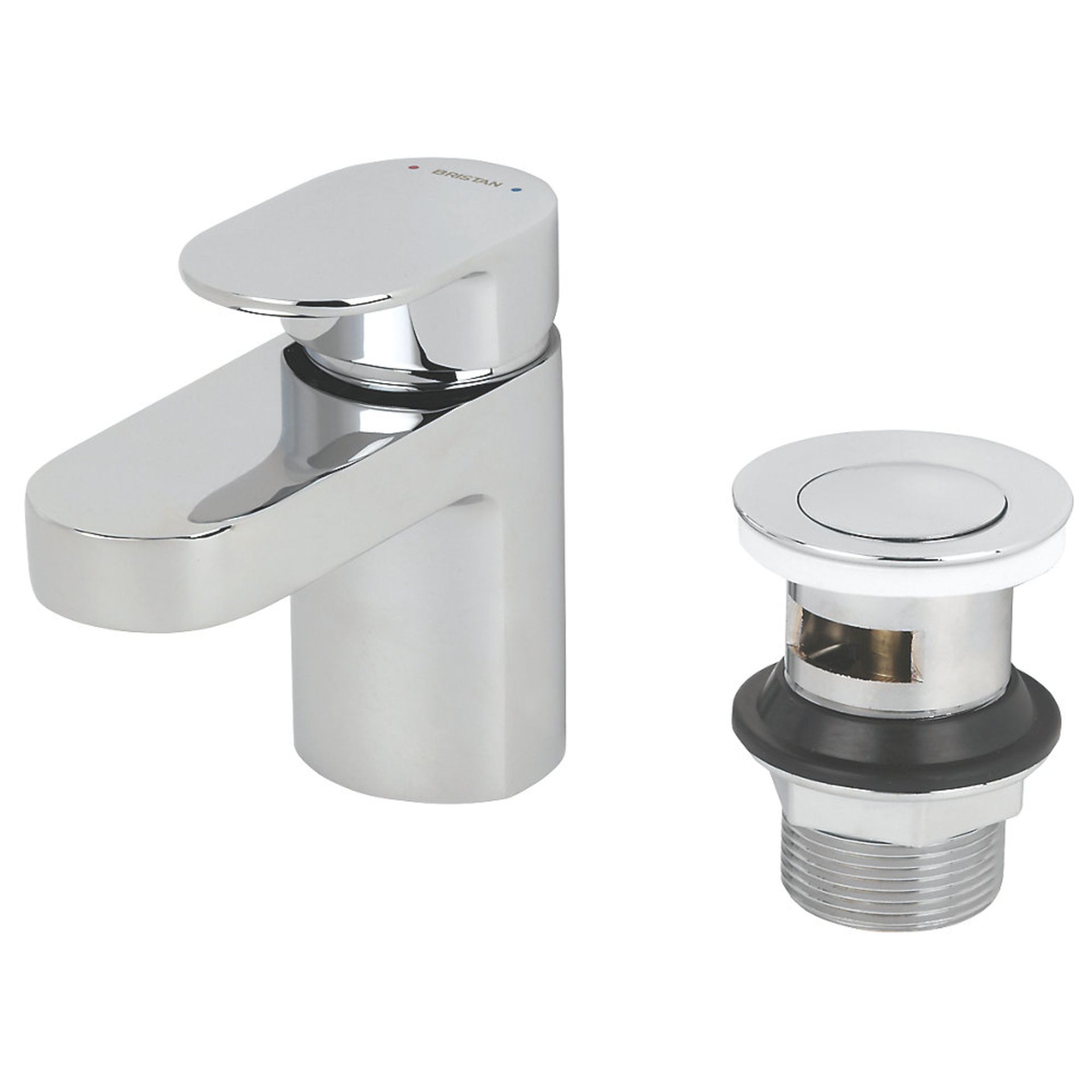 (PP39) Bristan Frenzy Basin Mono Mixer Tap. Chrome-plated brass. Ceramic disc technology ensure... - Image 2 of 5