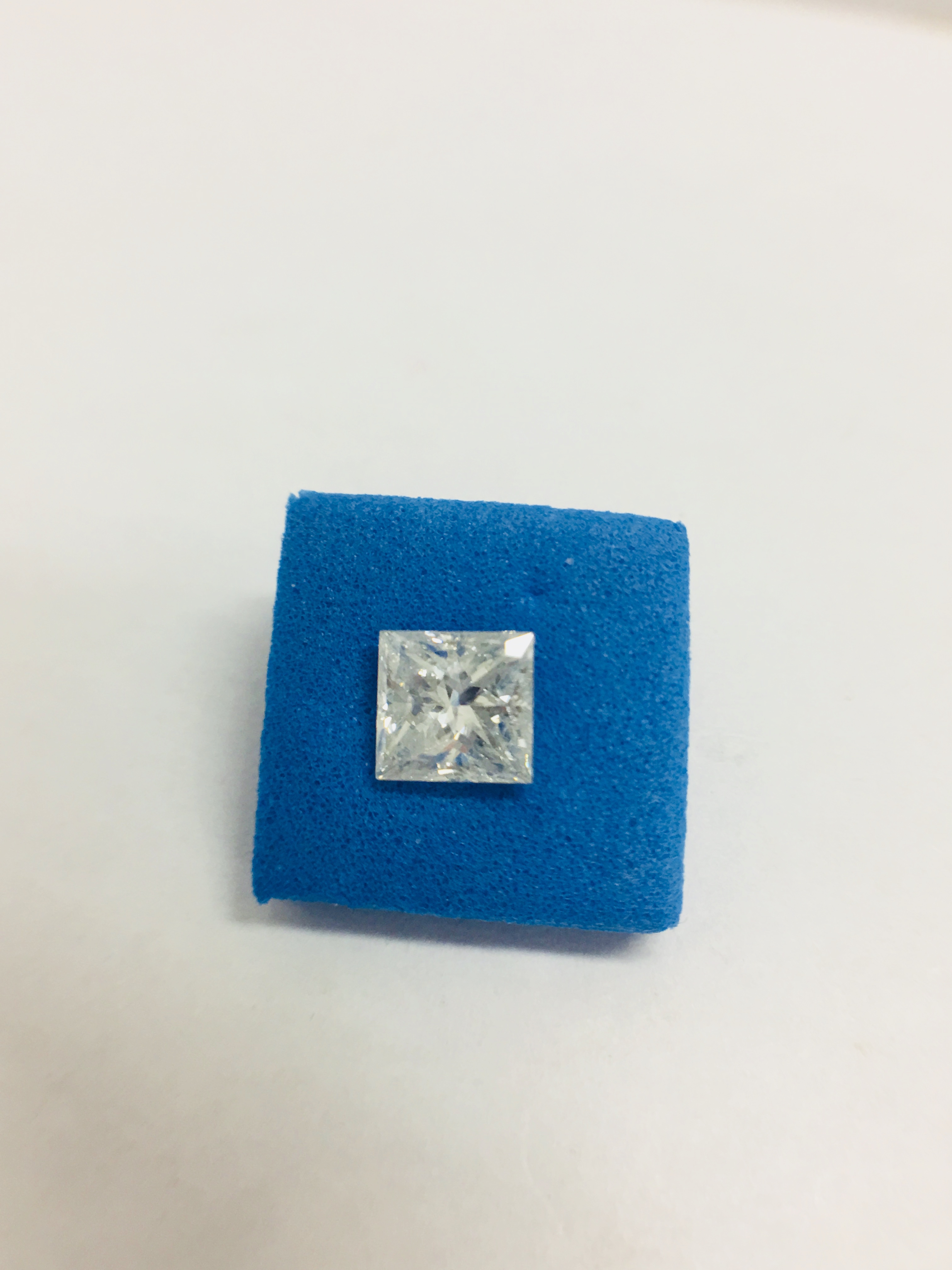 1.02ct Princess cut natural diamond,I Coloured,si2 clarity,excellent cut,clarity enhanced
