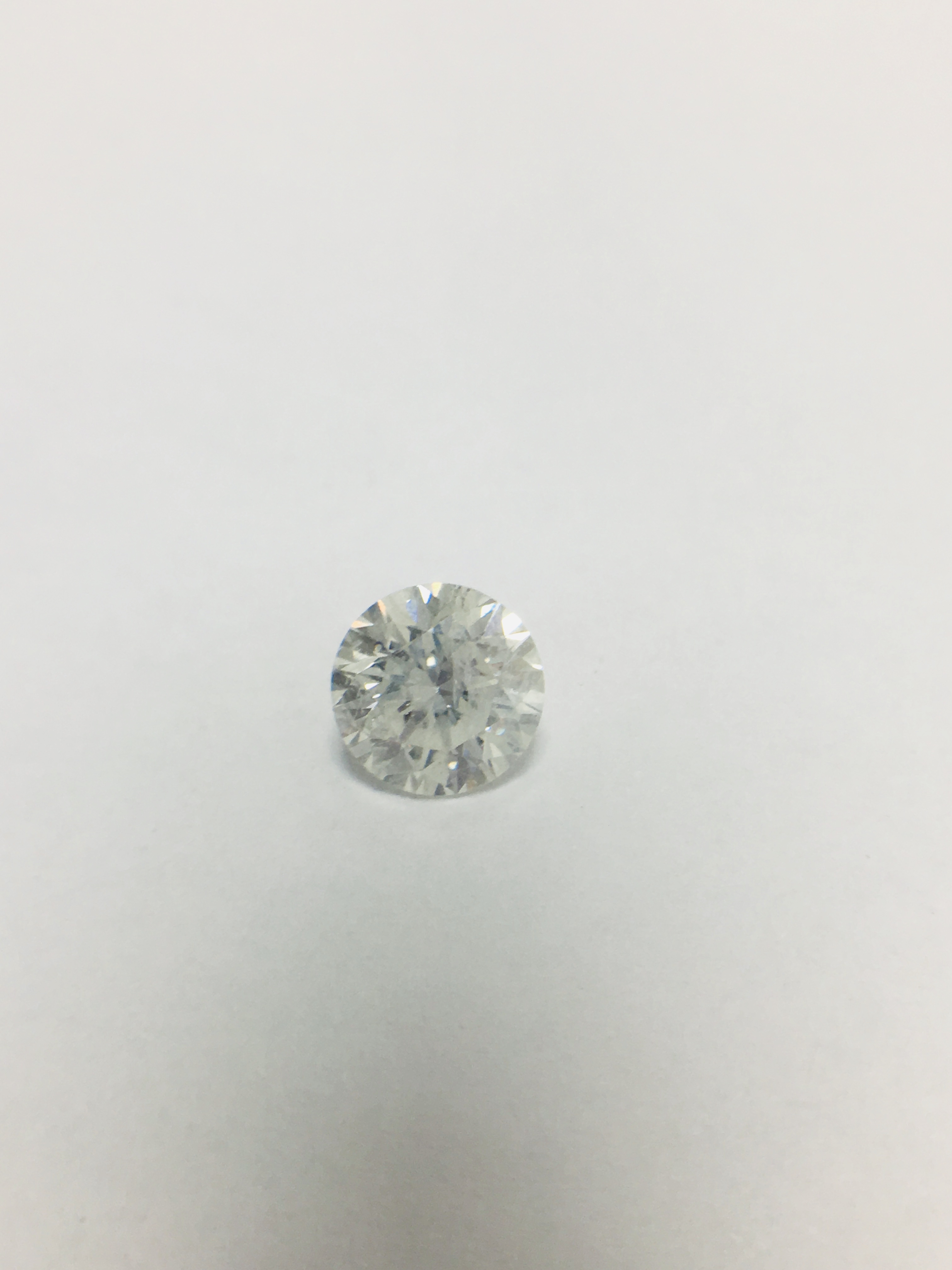 1.05ct Natural Brilliant cut Diamondh colour,si2 clarity,diamond is tested as clarity enhanced - Image 3 of 3