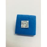 1.04ct Princess cut natural diamond,H Coloured,si2 clarity,excellent cut,clarity enhanced