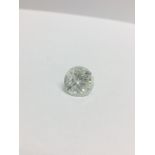 5.12ct round Brilliant cut natural Diamond,H colour,i2 clarity