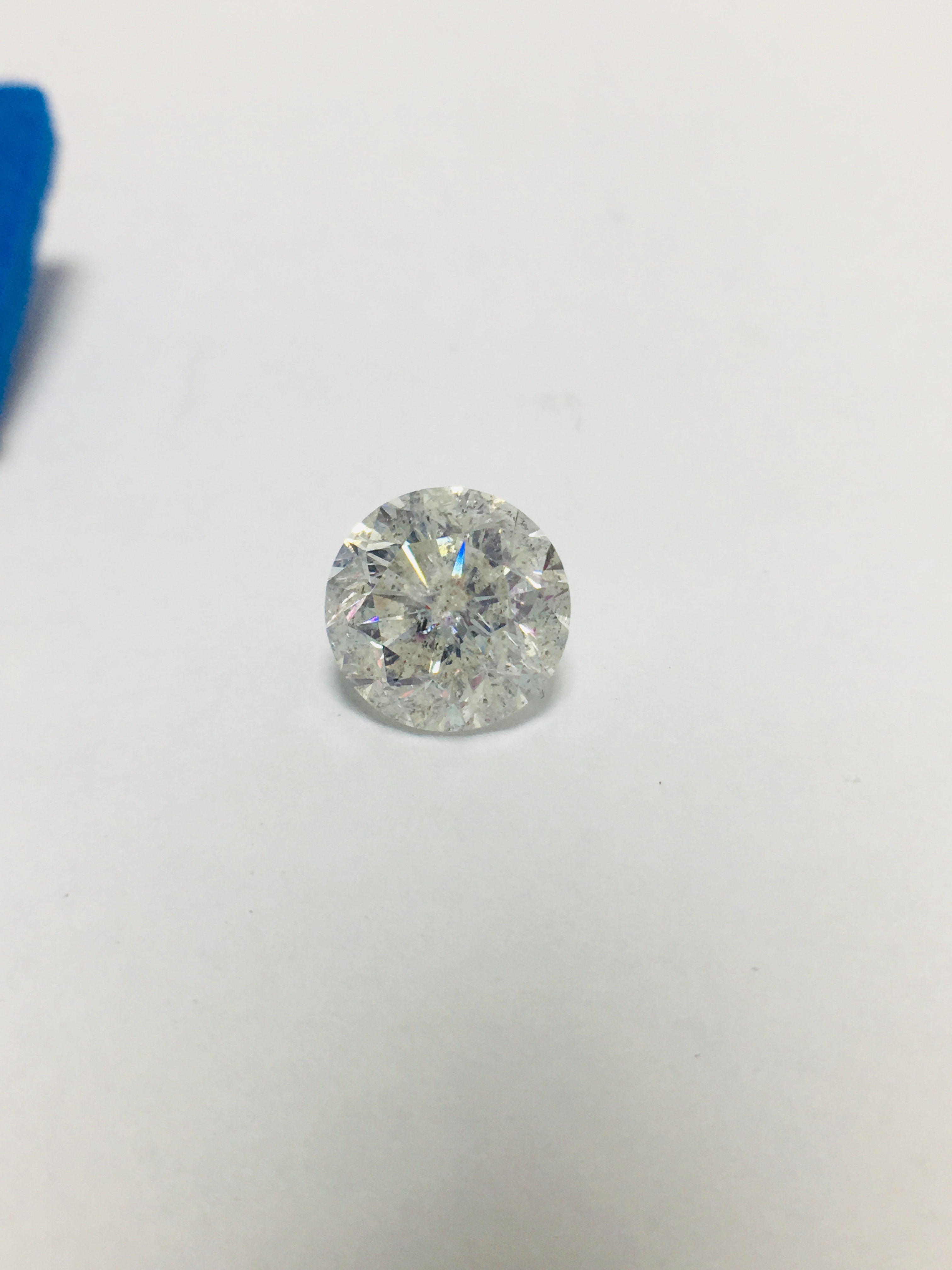 2.01ct round Brilliant cut natural diamond,H colour,si3 clarity - Image 3 of 3
