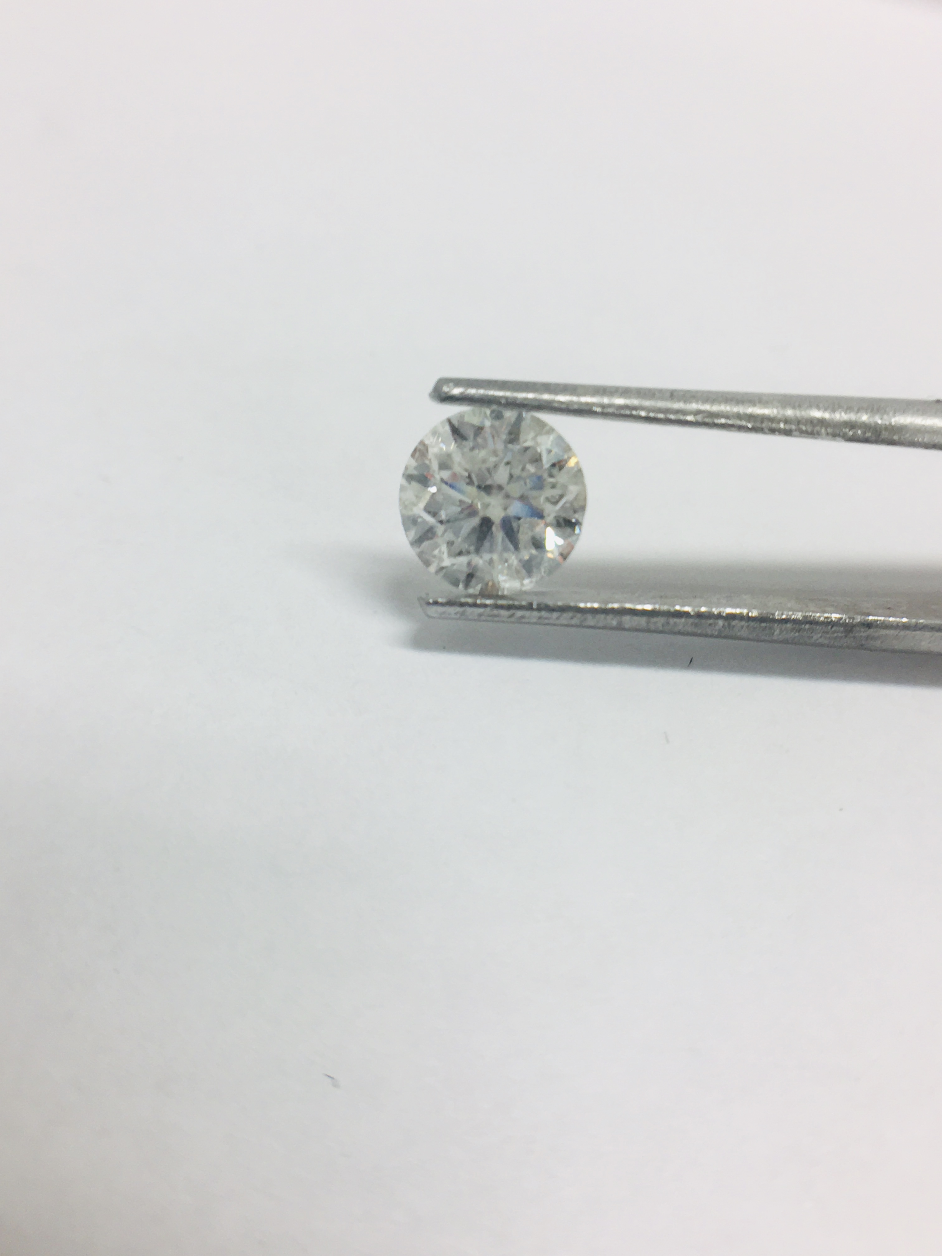 1.00ct Round Brilliant cut diamond,H colour,si2 clarity,very good cut,clarity enhanced