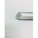 1.00ct Round Brilliant cut diamond,H colour,si3 clarity,very good cut,clarity enhanced