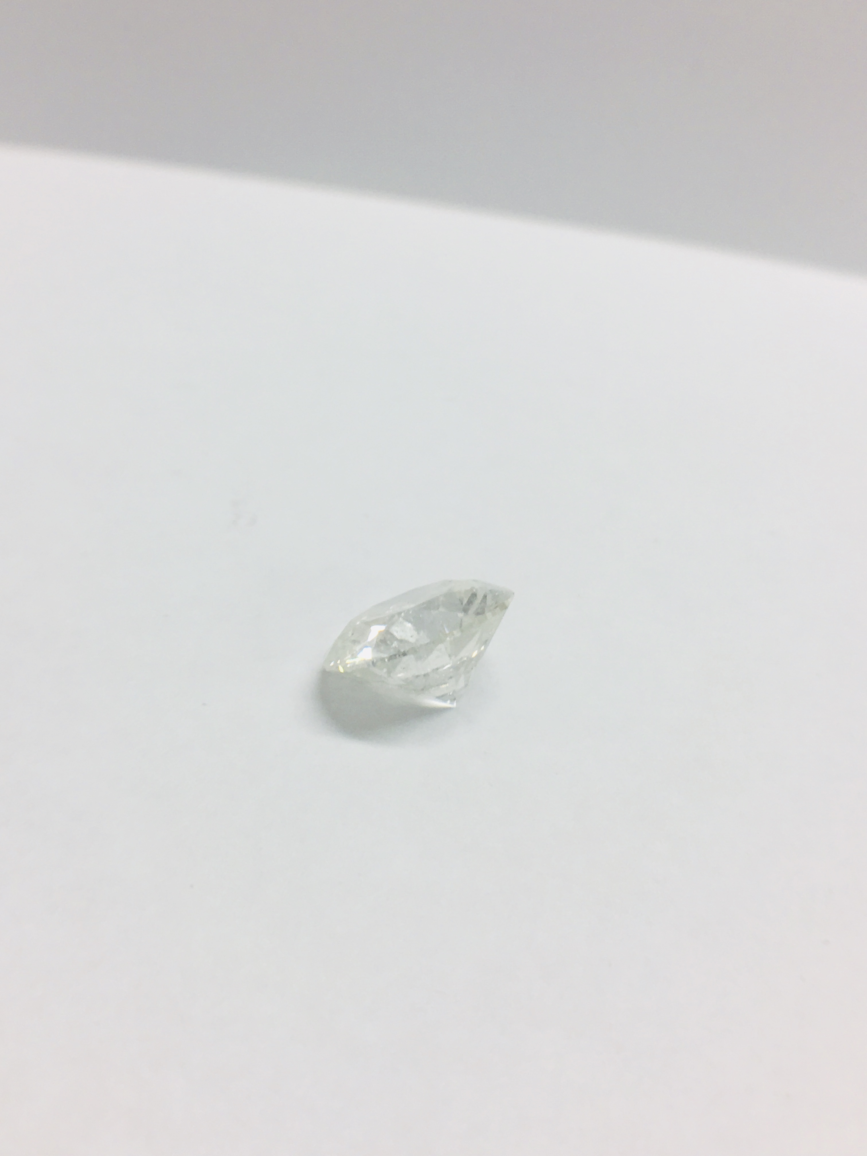 5.12ct round Brilliant cut natural Diamond,H colour,i2 clarity - Image 3 of 5