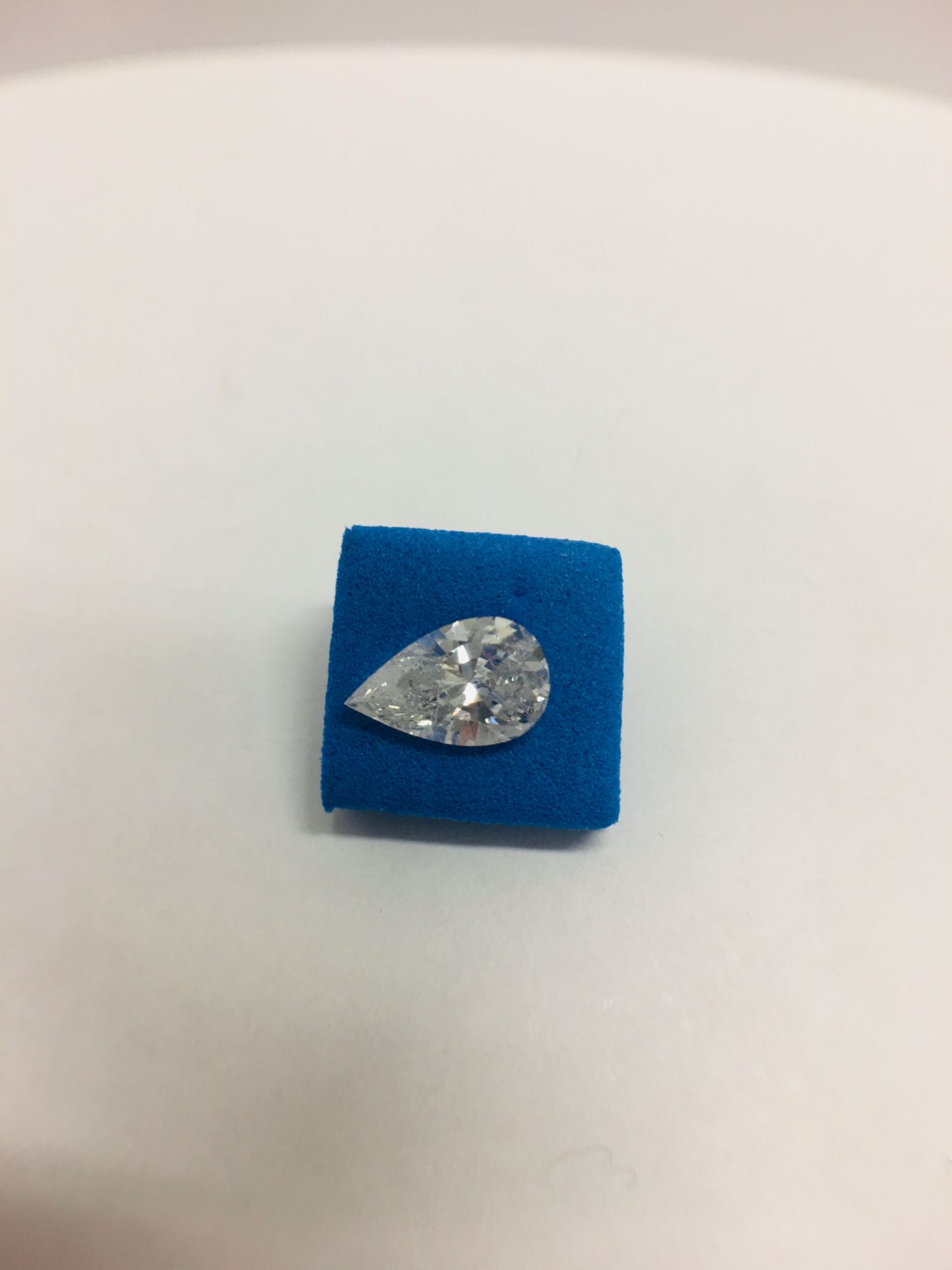 1.57ct Pearshape natural Diamond,F colour,i1 clarity